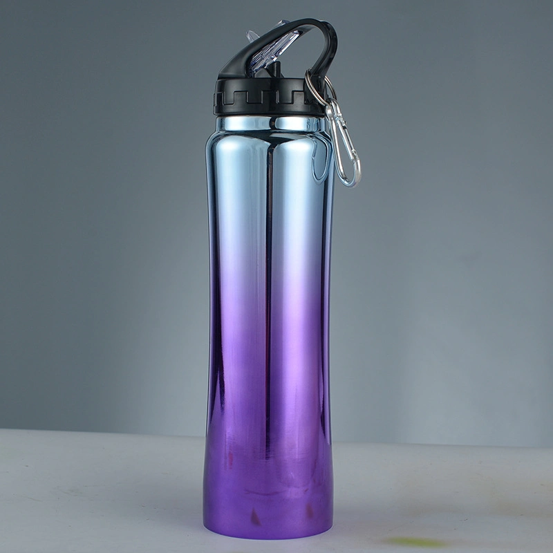 500ml New-Design Double Wall Stainless Steel Vacuum Flask Portable Water Bottle for Outdoor Sport Activity with Straw Lid